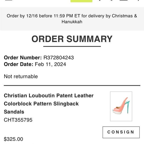 Christian Louboutin Lady Peep Slingback 150 mm size 39 - Picture 11 of 11